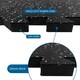 image 3 of 4 x Interlocking Rubber Topped Anti Vibration Foam Mats - 62cm x 62cm - 14mm Thick