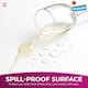 image 4 of 9pk White Round Tablecloths 140cm – Disposable Circular Party Covers with Durable Spill Protection for Weddings, Buffets & Events