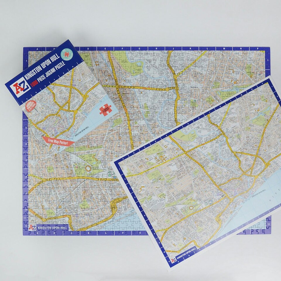 image 1 of A to Z Map of Kingston Upon Hull 1000 Piece Jigsaw