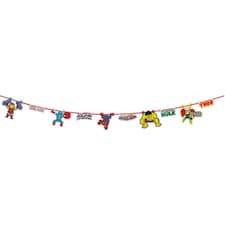 Avengers Paper Characters Birthday Garland - Multicoloured - One Size
