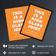 image 2 of High Class Joint Act Accordingly Orange Funny XL Wall Art Print 24X32 In