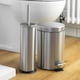 image 5 of Harbour Housewares Round Toilet Brush & Bin Set - Matt