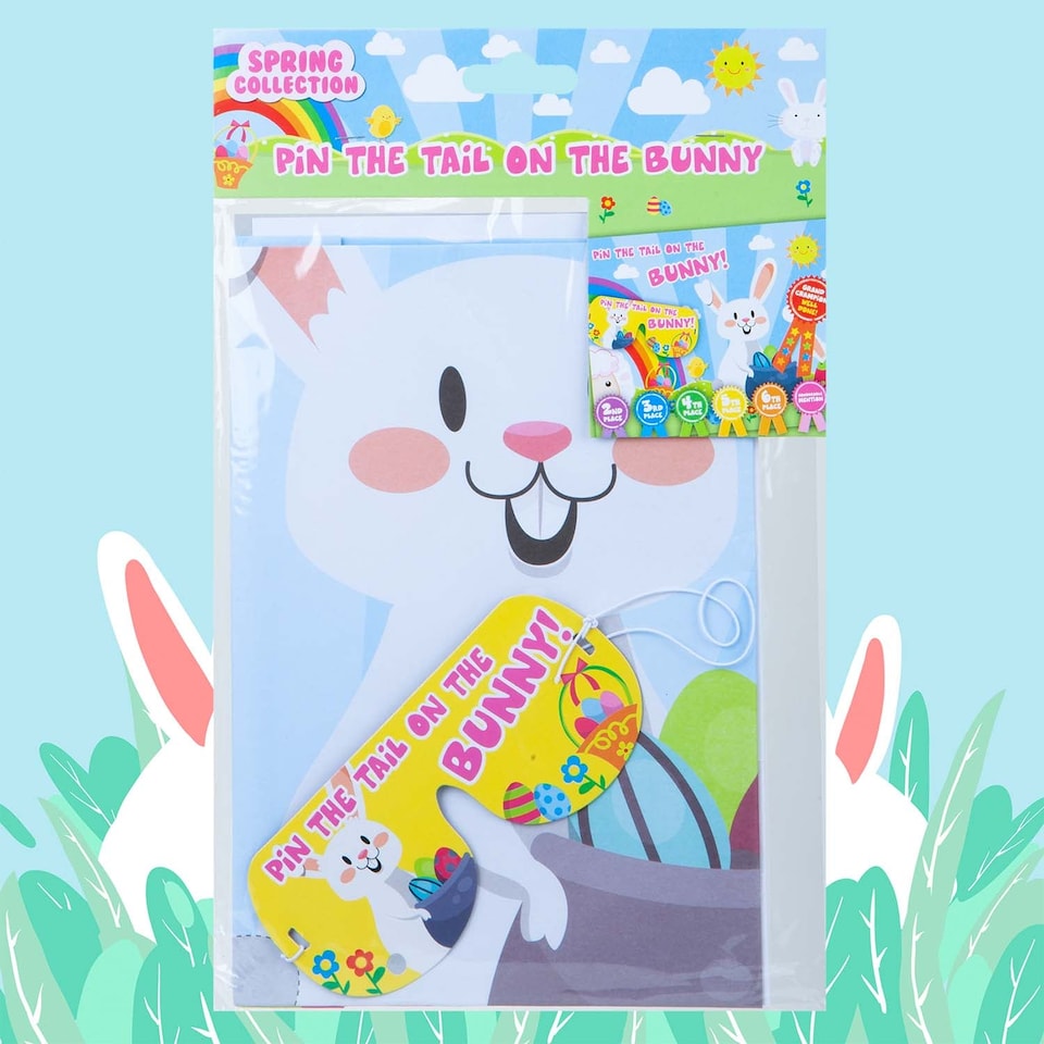 image 1 of vfm-estore Easter Pin the Tail on the Bunny Game 50cm x 63cm Multicolour