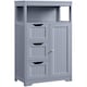 image 1 of Yaheetech Bathroom Floor Cabinet with Three Drawers