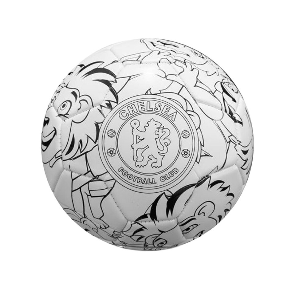 image 1 of Chelsea FC Colour In Mini Football Set - Multicoloured - 2
