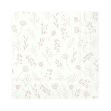 IHR Lunch Napkins Tilda White Rose 33cm 3ply 20 Pack