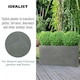 image 5 of Grey Light Concrete Trough Garden Planter H30 L65 W19 cm, 37 ltrs Cap.