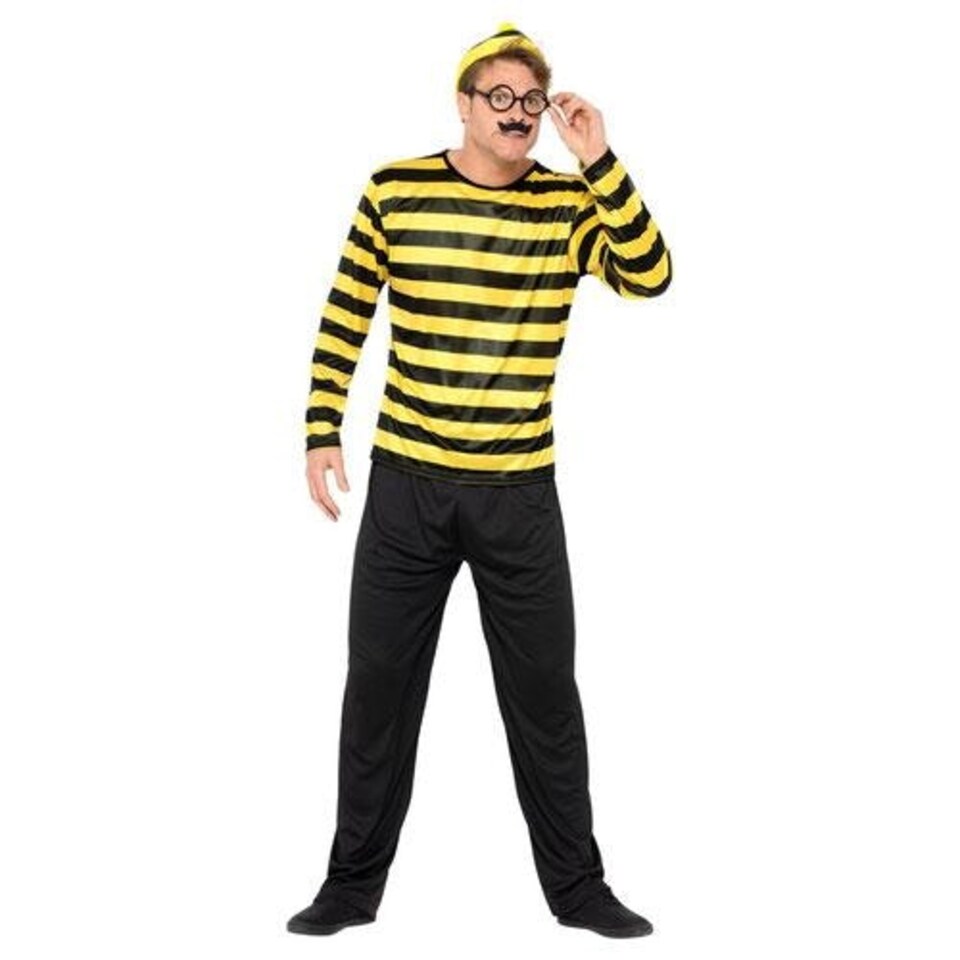 image 1 of Where's Wally? Odlaw Fancy Dress Costume Adult Mens Large