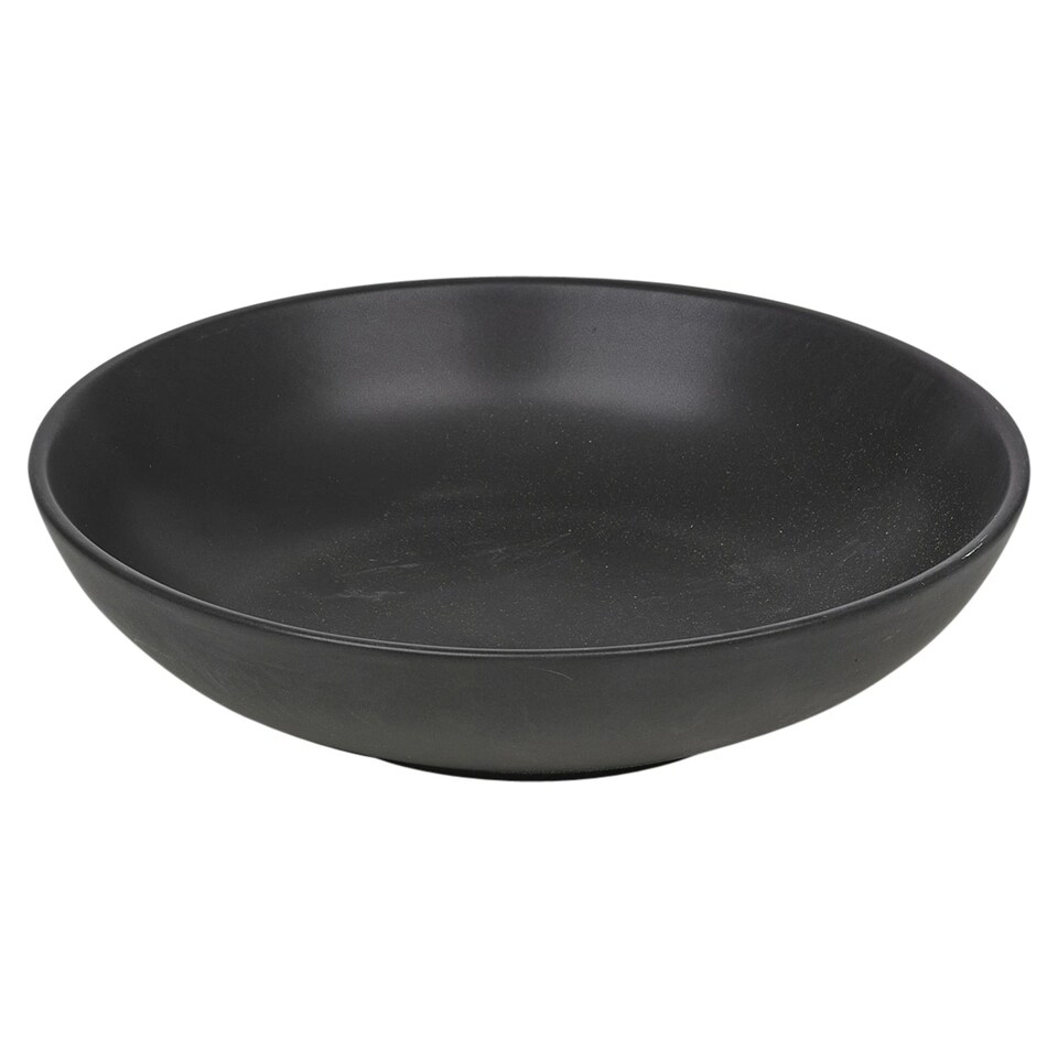 image 1 of Coloured Stone Ceramic Dinnerware Crockery Plates Bowls Dining Set | Black | 32 Pcs Black | 32
