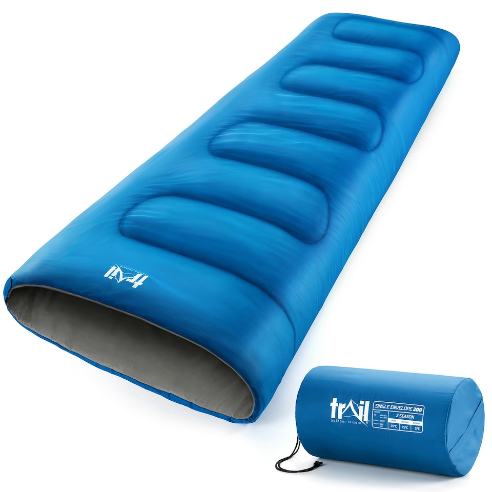 image 1 of Envelope Sleeping Bag - Blue