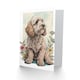 image 2 of Dog Lover Cockapoo Floral Watercolour Portrait Greeting Card