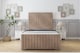image 1 of Sloomy Madison Mink Naples Bed Frame With 50" Upholstered Headboard 5' King