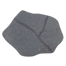 Stepping Stones Rubber Path Walkway Stone Design - Grey - Pack of 4 | Grey | Grey | Pack of 4