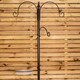 image 3 of 1.9m Hammertone Metal Wild Bird Garden Feeding Station