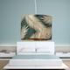 image 7 of First Choice Lighting Tropica Dark Green with Gold Embossed Leaf Detail 25cm Ceiling Pendant or Table Lamp Shade Green