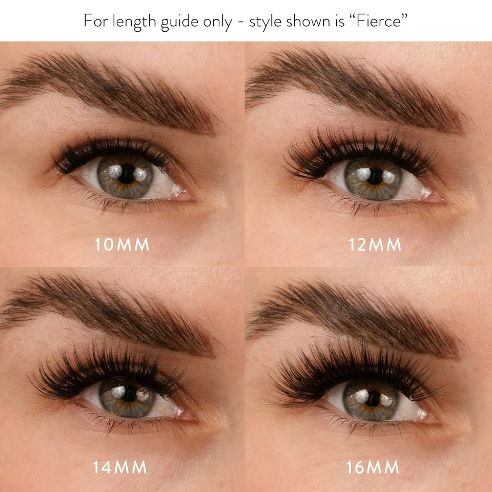 image 1 of House Of Amor - Eyelash Extensions - Mixed Length Clusters - Fierce - Volume D Curl -