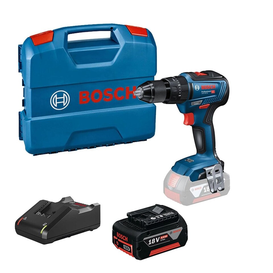 image 1 of Bosch GSB 18V-55 Cordless Brushless 18v Combi Drill Inc 1x 4Ah Battery 0615A5005M