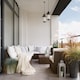 image 4 of Kichler Chance Harbor Outdoor 1 Light Chain Lantern Weathered Zinc IP44