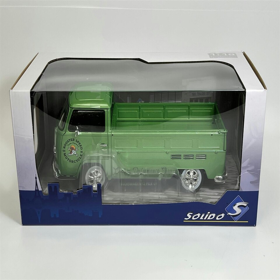 image 1 of Volkswagen T2 Pick Up Green Custom 1968 1:18 Scale Solido 1809401