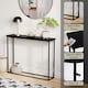 image 4 of Vida Designs Console Table With Metal Leg, Black | Black | Black