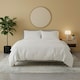 image 2 of Flannelette Cotton Duvet Cover Set Soft Brushed Warm Bedding Set | White | Single