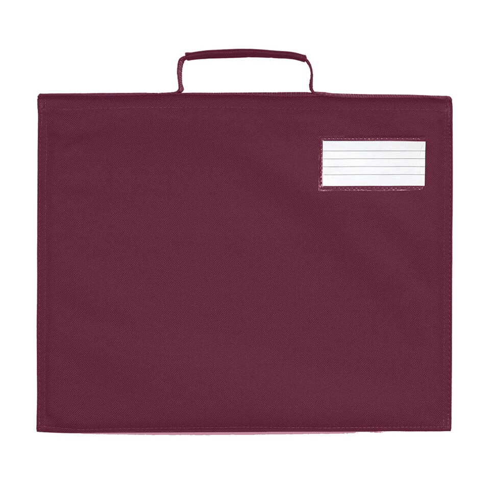 image 1 of Quadra Classic Book Bag - 5 Litres - Burgundy - One Size Purple