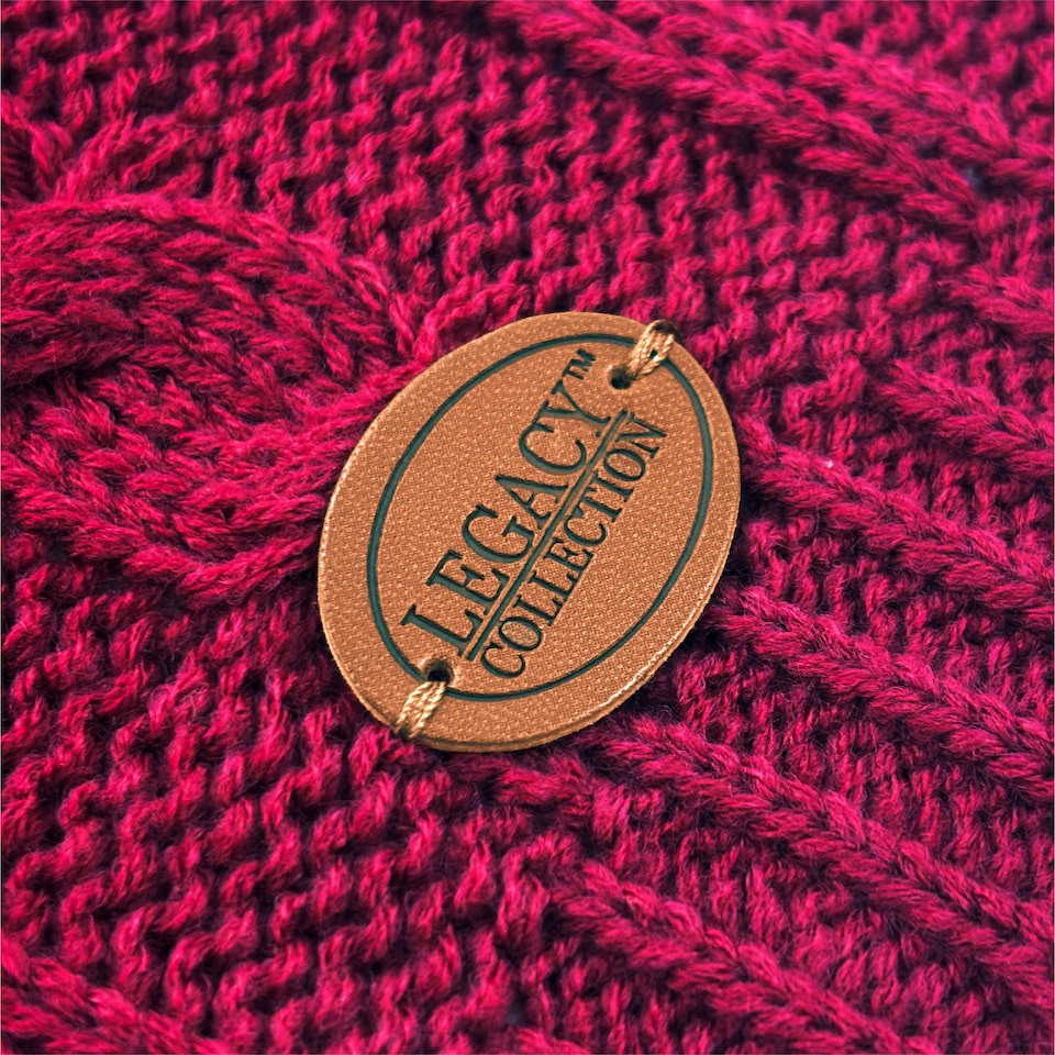 image 1 of HugglePets Legacy Cable Knit Dog Jumper | Red | L