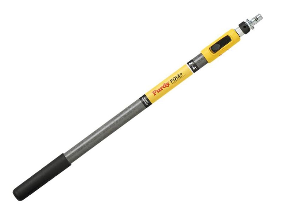 Purdy Pole+ Extension Pole 2-4ft, Adjustable Pin-Lock and Universal Quick-Connect Tip