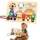 image 8 of Montessori Wooden Busy Board Light Up Sensory Activity Toy for Toddlers Fine Motor Skills Learning Toy for Ages 1 to4