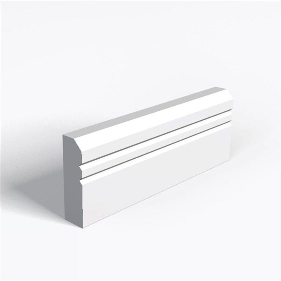 Pack of 5 (Total 5 Units) - MDF Chamfer & 2 V Groove Architrave - 15mm (T) x 94mm (H) x 3050mm (L)