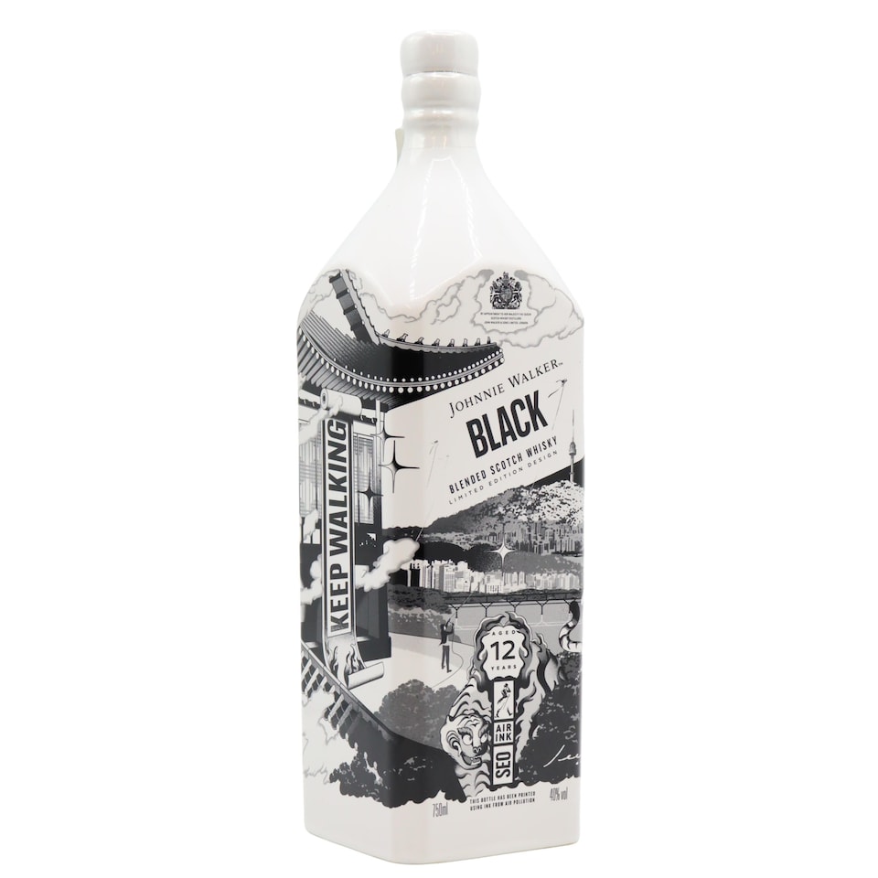 Johnnie Walker Black Label AirInk Seoul Edition Blended Scotch 12 year old Whisky