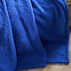 image 2 of OHS Teddy Fleece Large Throw Blanket | Blue | Cobalt - 150CMx200CM