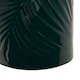 image 5 of Interiors By Premier Dark Green Large Storage Jar With Bamboo Lid,Jar With Embossed Tropical Leaf Design,Spice Storage Canister