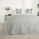 image 2 of OHS Geo Pinsonic Quilted Blanket Bedspread, 200x240cm - Silver