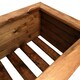 image 3 of Hand Made 108cm x 41cm Rustic Wooden Large Garden Trough / Flower Bed Planter