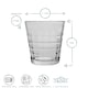image 3 of Duralex Prisme Drinking Glasses - 275ml Tumblers for Water, Juice - Clear - Pack of 6 Clear