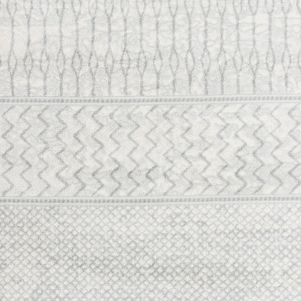 image 1 of LIVABLISS Monaco-Geometric Rug 80 x 220 cm | Grey Ivory