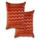 image 1 of Waves Cushion Cover 43cm x 43cm Terracotta | Orange | Orange