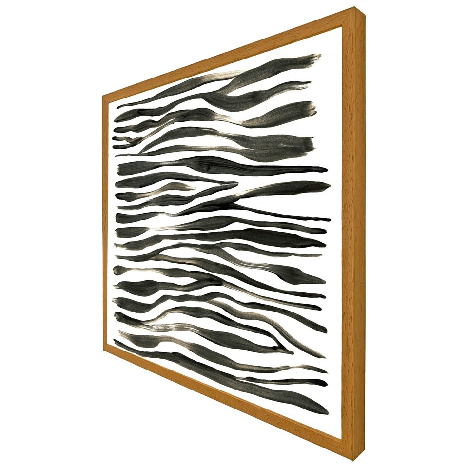 image 1 of Zebra stripes (Picture Frame) Grey | L