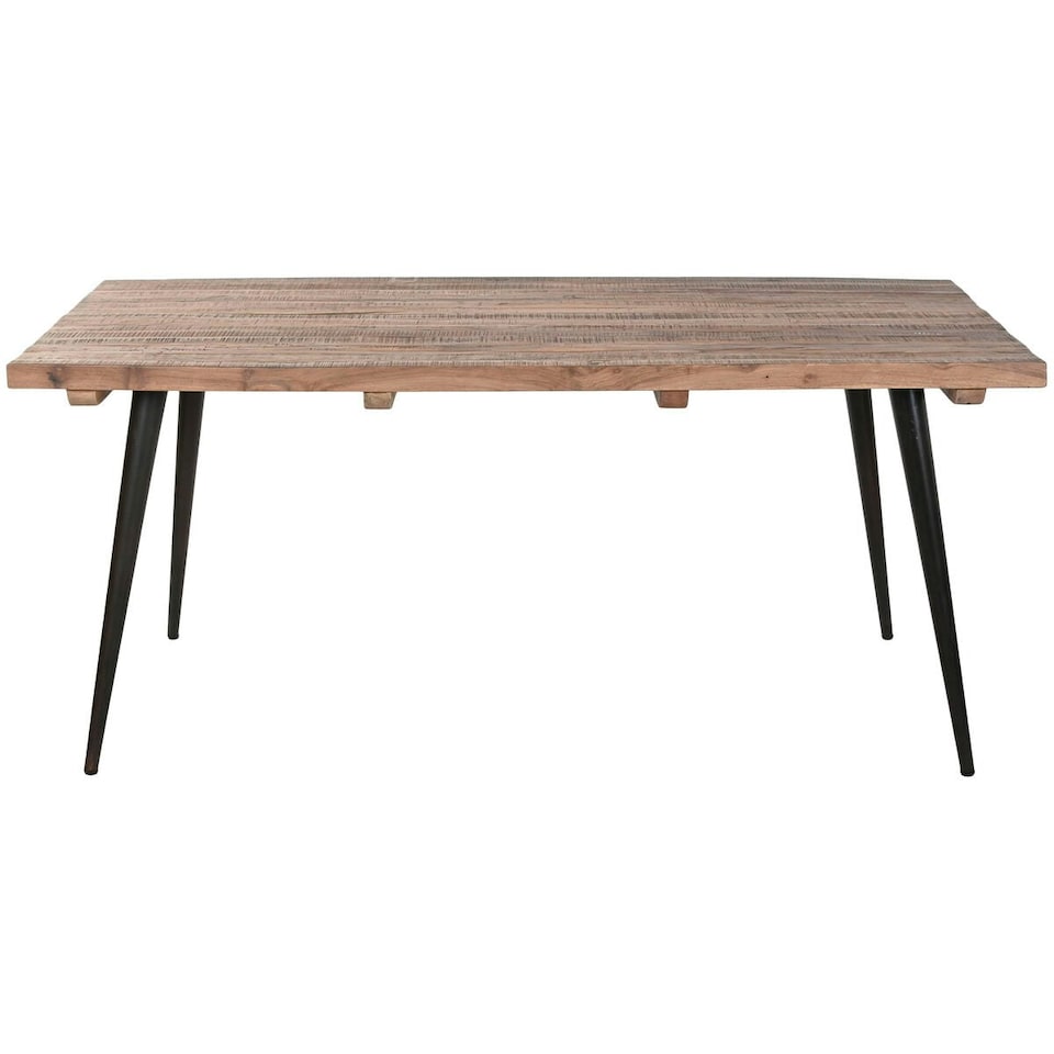 image 1 of Dining Table Home ESPRIT Black Natural Iron Recycled Wood 180 x 90 x 76 cm N/A