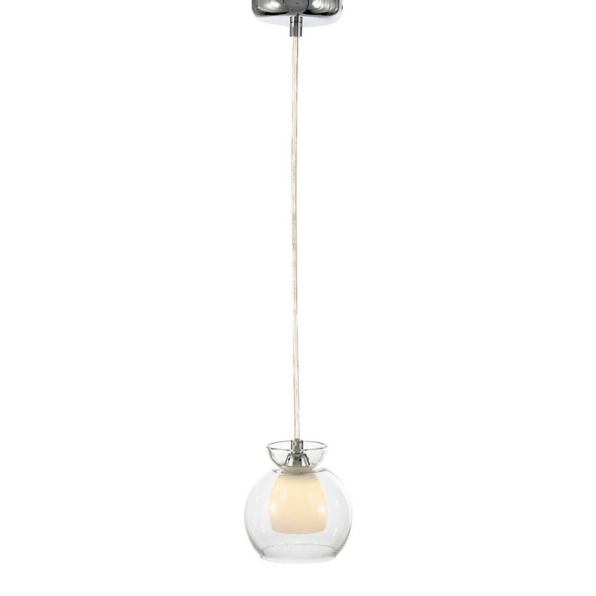 Netlighting Malvina Pendant G9 Polished Chrome in Grey
