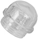 image 1 of SPARES2GO Lamp Light Lens Glass Cover compatible with Hotpoint Oven Cooker