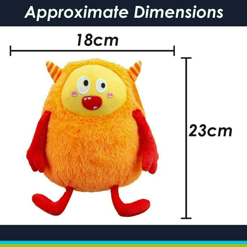 image 1 of Shy Monster Soft Toy Cute Plushie Huggable Cuddly Stuffed Toy Gift 23cm Pink