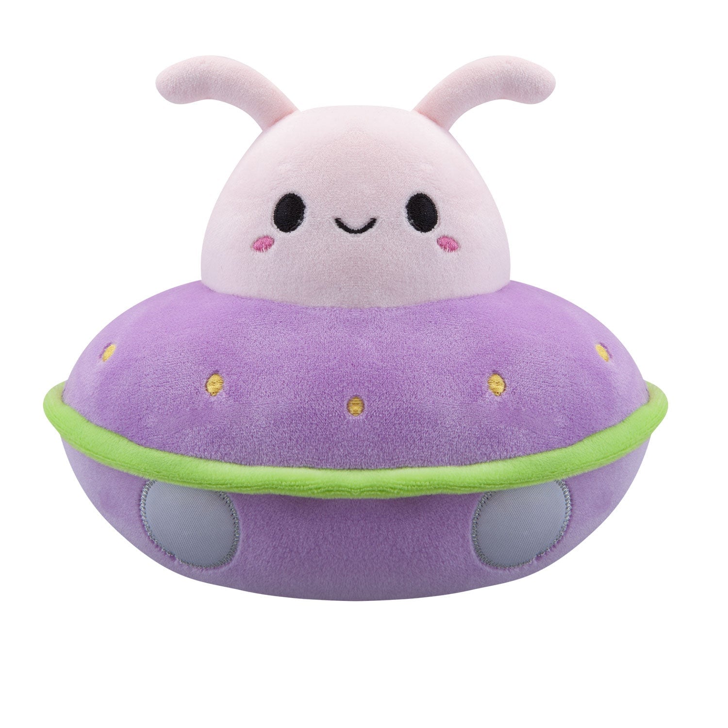 VFM e-Store UFO Soft Toy UFO Space Ship Plush Cuddly Fluffy Soft Plushie Stuffed in Pink