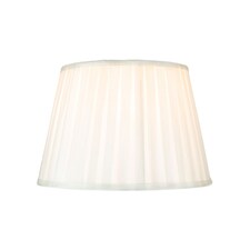 Traditional Classic Cream Faux Silk Pleated Inner Lined Lamp Shade - 10" | Cream | Cream | 1