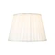 image 1 of Traditional Classic Cream Faux Silk Pleated Inner Lined Lamp Shade - 10" | Cream | Cream | 1