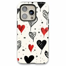 Vintage Hearts Phone Case Black | Galaxy S25 Ultra
Tough | Galaxy S25 Ultra
Tough