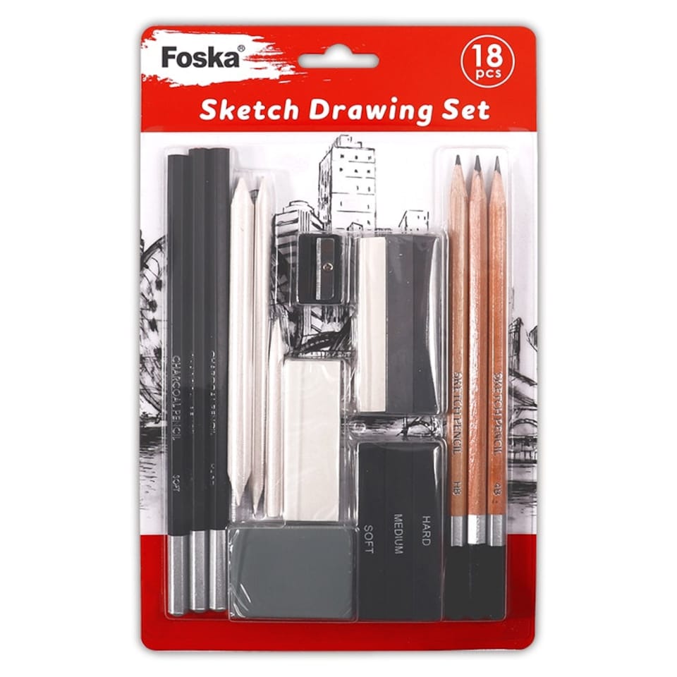 image 1 of Pack of 18 Sketch Drawing Set