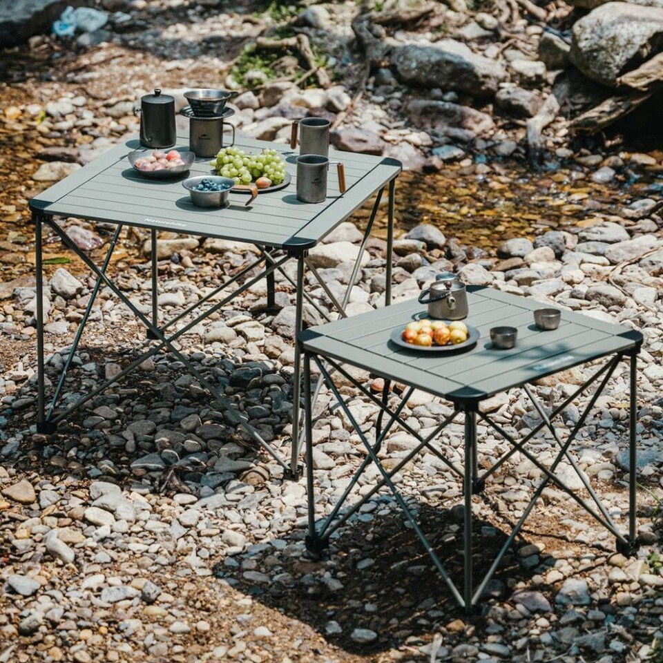 image 1 of Casual Aluminium Folding Table | Blue | Titanium | Medium