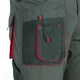 image 5 of ArtMas Grey Red Work Trousers for Men Durable Design with Knee Pad Pockets Reinforced Seams and Multi Functional Pockets Size UK34